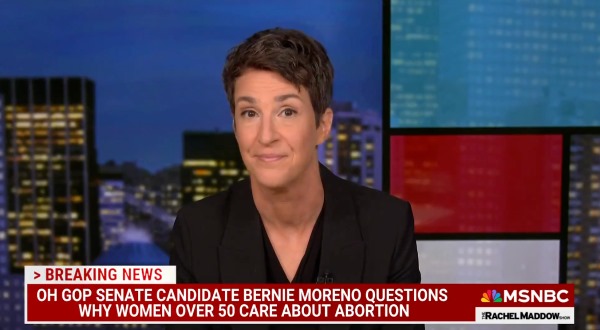 Rachel Maddow show: OH GOP Senate candidate Bernie Moreno questions why women over 50 care about abortion